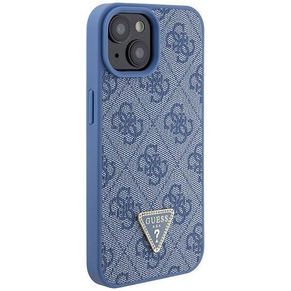 Guess Guess GUHCP15SP4TDSCPB iPhone 15 6.1" niebieski/blue hardcase Crossbody 4G Metal Logo