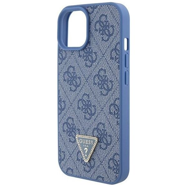 Guess Guess GUHCP15SP4TDSCPB iPhone 15 6.1" niebieski/blue hardcase Crossbody 4G Metal Logo
