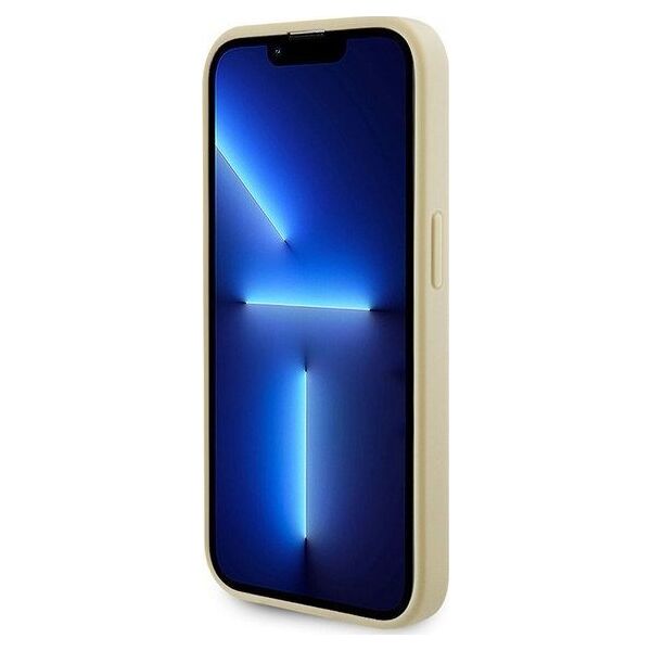 Guess Guess GUHMP15LPSAHMCB iPhone 15 Pro 6.1" złoty/gold hardcase Saffiano MagSafe