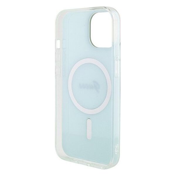 Guess Guess GUHMP15SHITSQ iPhone 15 6.1" turkusowy/turquoise hardcase IML Iridescent MagSafe