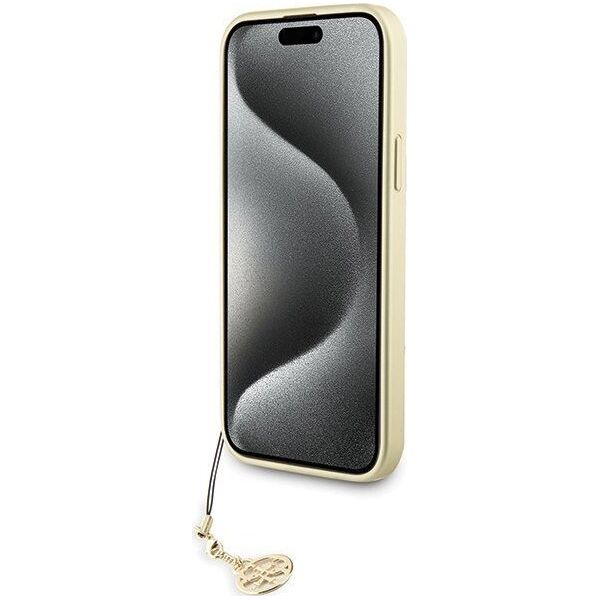 Guess Guess GUHCP15XGF4GGR iPhone 15 Pro Max 6.7" szary/grey hardcase 4G Charms Collection