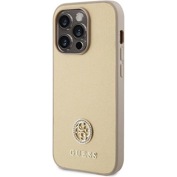 Guess Guess GUHCP15XPS4DGPD iPhone 15 Pro Max 6.7" złoty/gold hardcase Strass Metal Logo