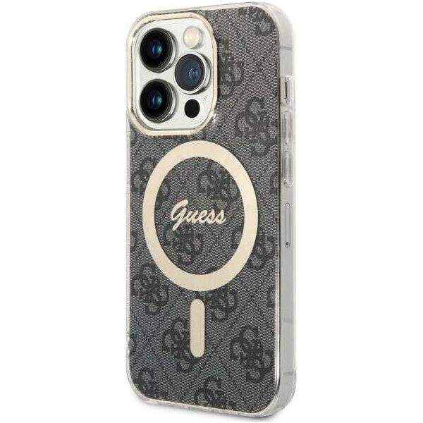 Guess Guess GUHMP14LH4STK iPhone 14 Pro 6.1" czarny/black hardcase 4G MagSafe