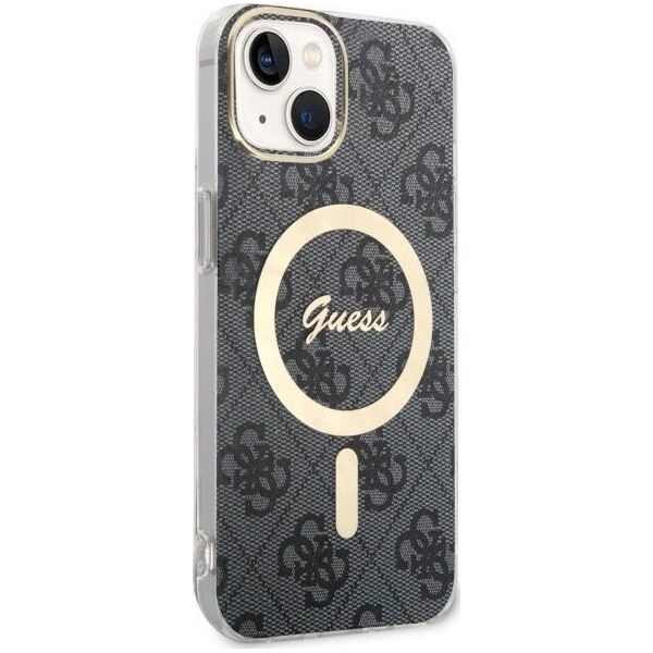 Guess Guess GUHMP14SH4STK iPhone 14 6.1" czarny/black hardcase 4G MagSafe