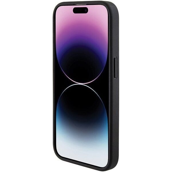 Guess Guess GUHCP15XPGS4TDK iPhone 15 Pro Max 6.7" czarny/black hardcase Grip Stand 4G Triangle Strass