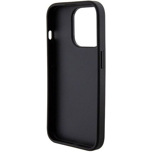 Guess Guess GUHCP15XPGSSADK iPhone 15 Pro Max 6.7" czarny/black hardcase Grip Stand 4G Saffiano Strass