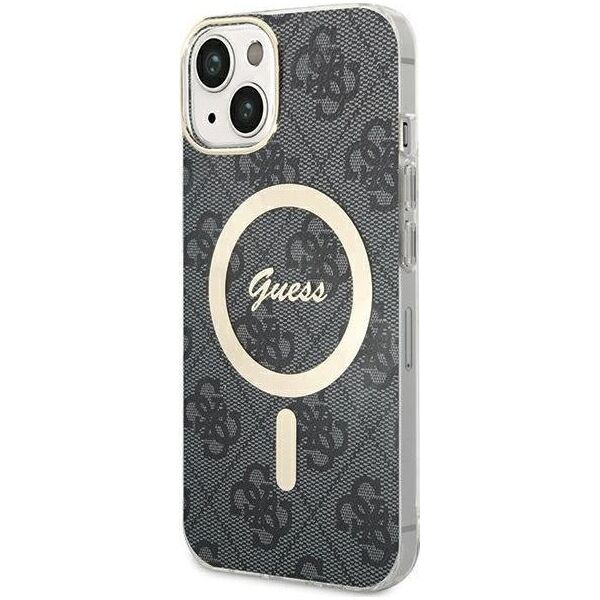 Guess Guess GUHMP15SH4STK iPhone 15 6.1" czarny/black hardcase IML 4G MagSafe