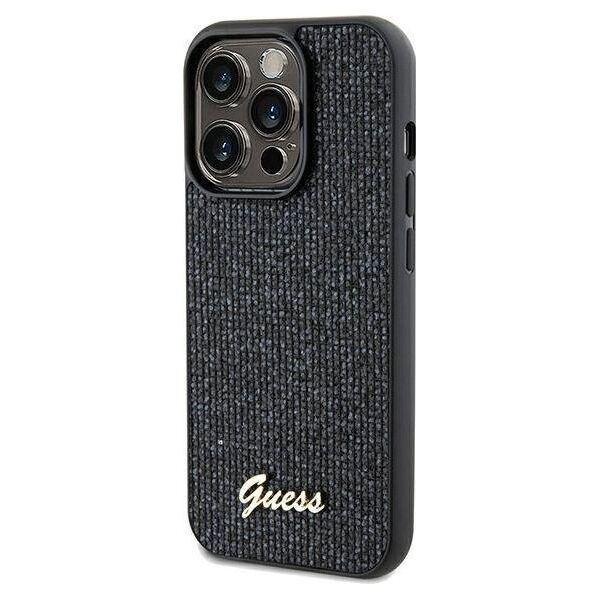 Guess Guess GUHCP13LPMSDGSK iPhone 13 Pro / 13 6.1" czarny/black hardcase Disco Metal Script