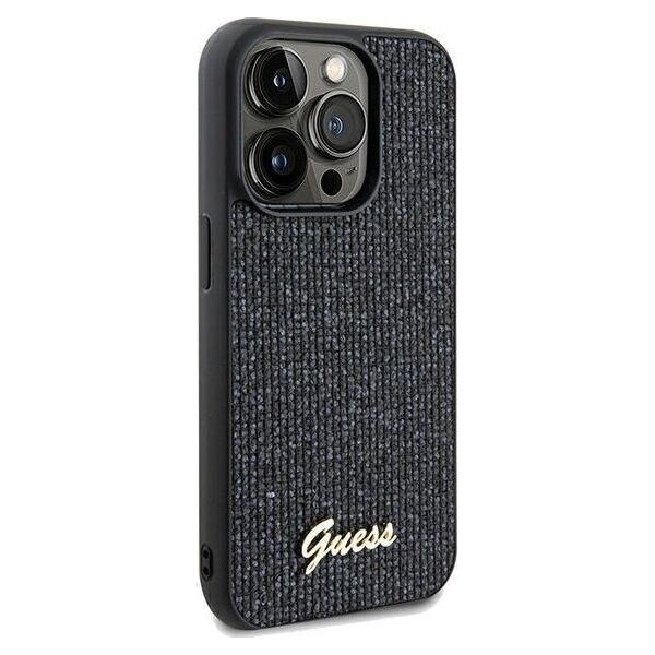 Guess Guess GUHCP13LPMSDGSK iPhone 13 Pro / 13 6.1" czarny/black hardcase Disco Metal Script