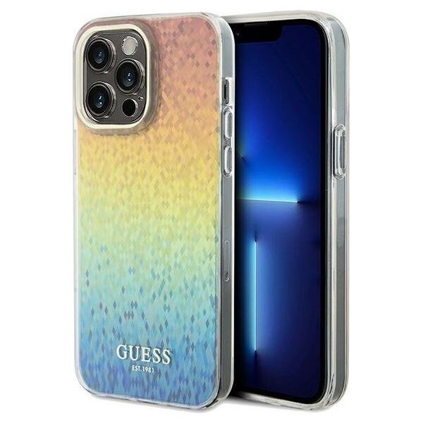 Guess Guess GUHCP13XHDECMI iPhone 13 Pro Max 6.7" wielokolorowy hardcase IML Faceted Mirror Disco Iridescent