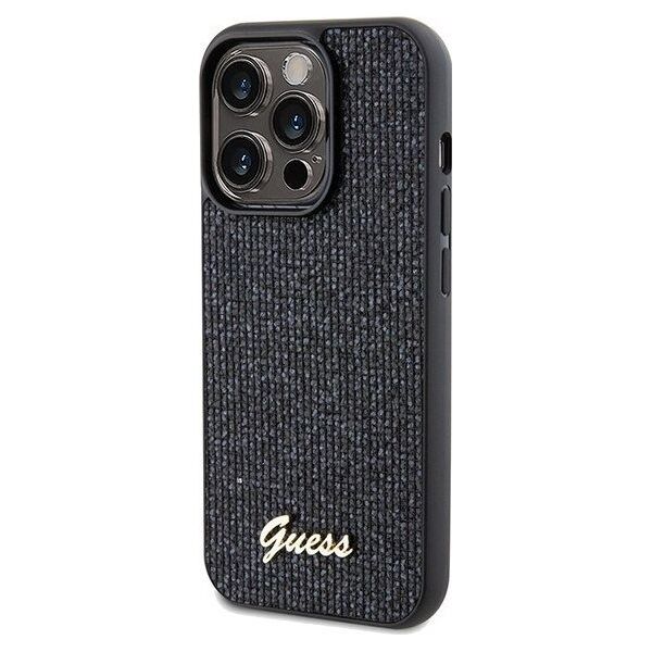 Guess Guess GUHCP14LPMSDGSK iPhone 14 Pro 6.1" czarny/black hardcase Disco Metal Script