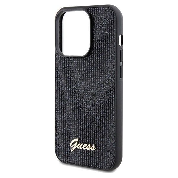 Guess Guess GUHCP14LPMSDGSK iPhone 14 Pro 6.1" czarny/black hardcase Disco Metal Script