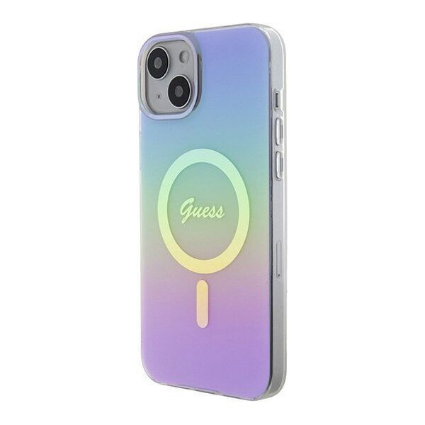 Guess Guess GUHMP15MHITSU iPhone 15 Plus / 14 Plus 6.7" fioletowy/purple hardcase IML Iridescent MagSafe