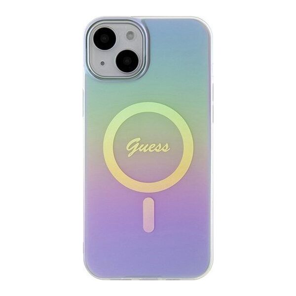 Guess Guess GUHMP15MHITSU iPhone 15 Plus / 14 Plus 6.7" fioletowy/purple hardcase IML Iridescent MagSafe
