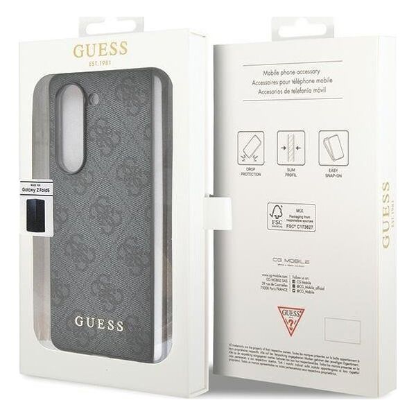 Guess Guess GUHCZFD5GF4GGR F946 Z Fold5 szary/grey hardcase 4G Charms Collection