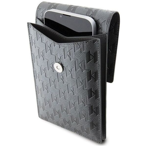 Karl Lagerfeld Karl Lagerfeld Torebka KLWBSAKHPKG srebrny/silver Saffiano Monogram Ikonik