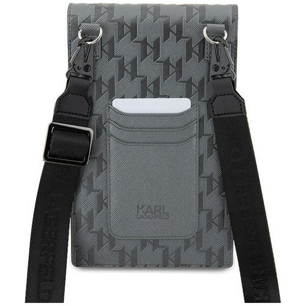 Karl Lagerfeld Karl Lagerfeld Torebka KLWBSAKHPCG srebrny/silver Saffiano Monogram Choupette