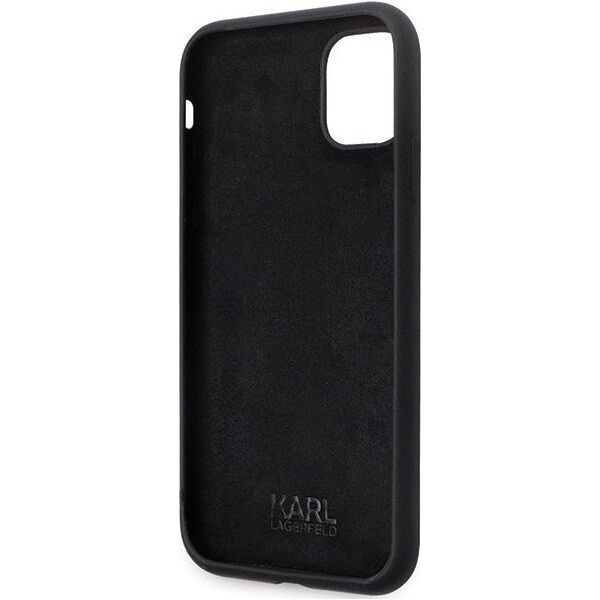 Karl Lagerfeld Karl Lagerfeld KLHCN61SMHCNPK iPhone 11 / Xr 6.1" czarny/black hardcase Silicone C Metal Pin