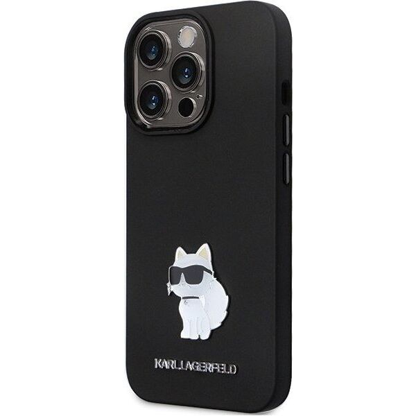 Karl Lagerfeld Karl Lagerfeld KLHCP13LSMHCNPK iPhone 13 Pro / 13 6.1" czarny/black hardcase Silicone C Metal Pin