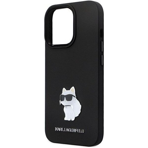 Karl Lagerfeld Karl Lagerfeld KLHCP13LSMHCNPK iPhone 13 Pro / 13 6.1" czarny/black hardcase Silicone C Metal Pin
