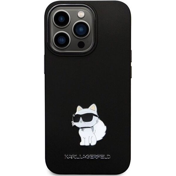 Karl Lagerfeld Karl Lagerfeld KLHCP14LSMHCNPK iPhone 14 Pro 6.1" czarny/black hardcase Silicone C Metal Pin