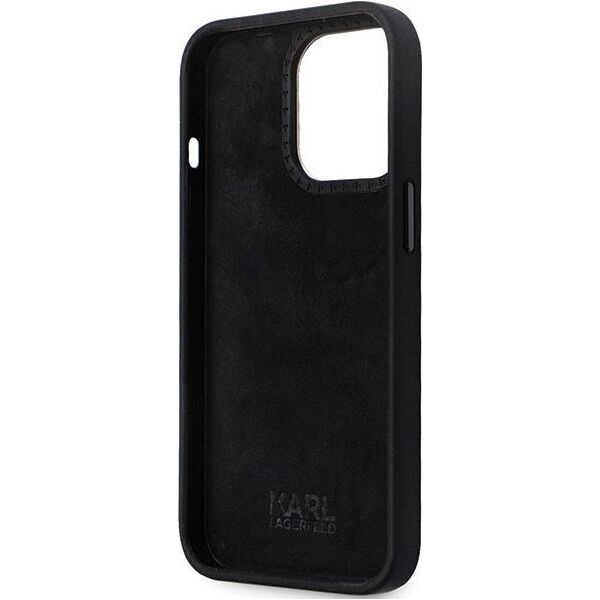 Karl Lagerfeld Karl Lagerfeld KLHCP14XSMHCNPK iPhone 14 Pro Max 6.7" czarny/black hardcase Silicone C Metal Pin