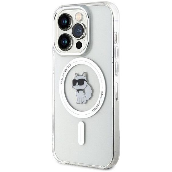 Karl Lagerfeld Karl Lagerfeld KLHMP15LHFCCNOT iPhone 15 Pro 6.1" transparent hardcase IML Choupette MagSafe