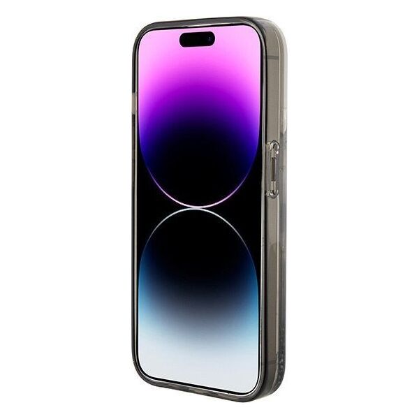 Karl Lagerfeld Karl Lagerfeld KLHCP15SLKCNSK iPhone 15 6.1" transparent hardcase Liquid Glitter Choupette