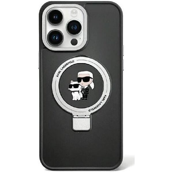 Karl Lagerfeld Karl Lagerfeld KLHMP13LHMRSKCK iPhone 13 Pro 6.1" czarny/black hardcase Ring Stand Karl&Choupettte MagSafe