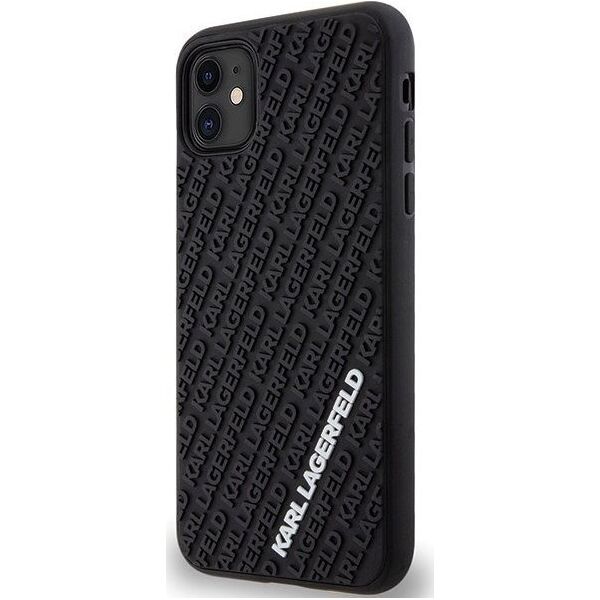 Karl Lagerfeld Karl Lagerfeld KLHCN613DMKRLK iPhone 11 / Xr 6.1" czarny/black hardcase 3D Rubber Multi Logo