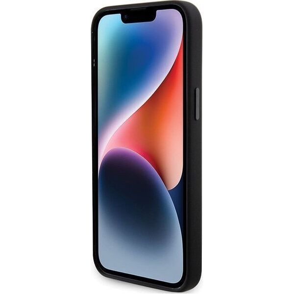 Karl Lagerfeld Karl Lagerfeld KLHCP15LSMHCNPK iPhone 15 Pro 6.1" czarny/black Silicone Choupette Metal Pin