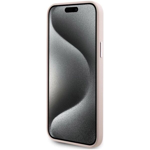 Karl Lagerfeld Karl Lagerfeld KLHCP15MSMHCNPP iPhone 15 Plus 6.7" różowy/pink Silicone Choupette Metal Pin