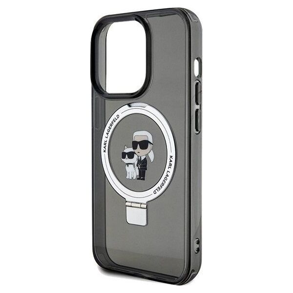 Karl Lagerfeld Karl Lagerfeld KLHMP14XHMRSKCK iPhone 14 Pro Max 6.7" czarny/black hardcase Ring Stand Karl&Choupettte MagSafe