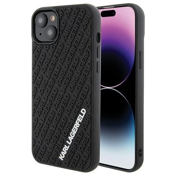 Karl Lagerfeld Karl Lagerfeld KLHCP15M3DMKRLK iPhone 15 Plus 6.7" czarny/black hardcase 3D Rubber Multi Logo