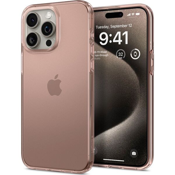 Spigen Spigen Crystal Flex, rose crystal - iPhone 15 Pro Max