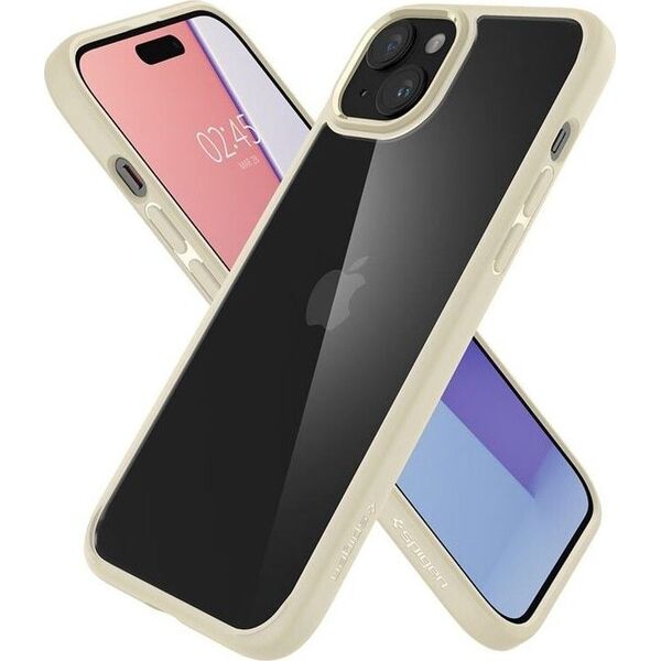 Spigen Spigen Crystal Hybrid, mute beige - iPhone 15 Plus