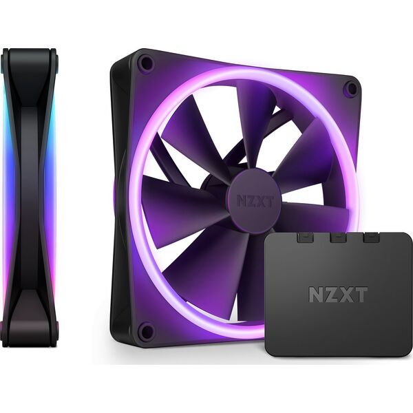 Wentylator Nzxt F140 RGB DUO 2-pack + Hub (RF-D14DF-B1)