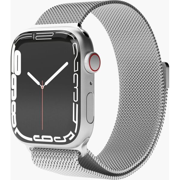 Vonmählen VonMählen Watchstrap for Apple Milanese Loop Case 2 Band One silver (AWS00096)
