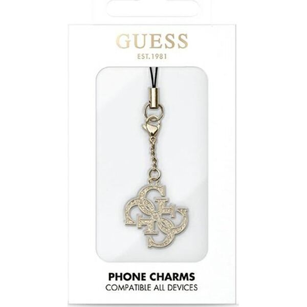 Guess Guess zawieszka GUCPM4GID Phone Strap 4G Glitter Charm