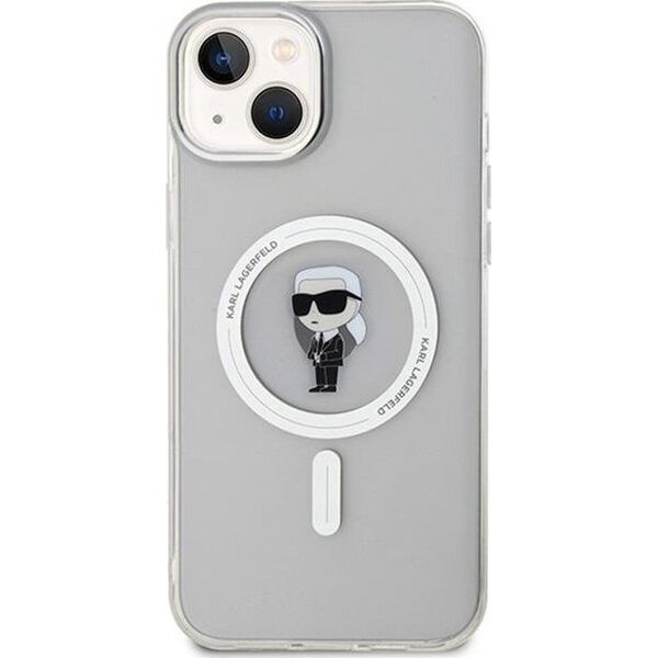 Karl Lagerfeld Karl Lagerfeld KLHMP15MHFCKNOT iPhone 15 Plus 6.7" transparent hardcase IML Ikonik MagSafe