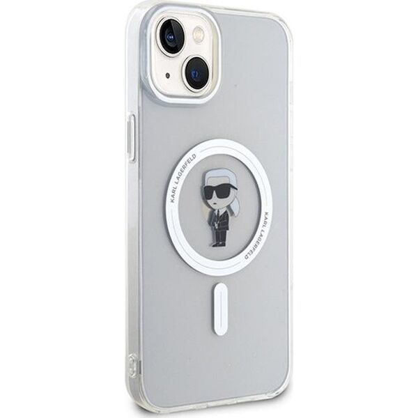 Karl Lagerfeld Karl Lagerfeld KLHMP15MHFCKNOT iPhone 15 Plus 6.7" transparent hardcase IML Ikonik MagSafe