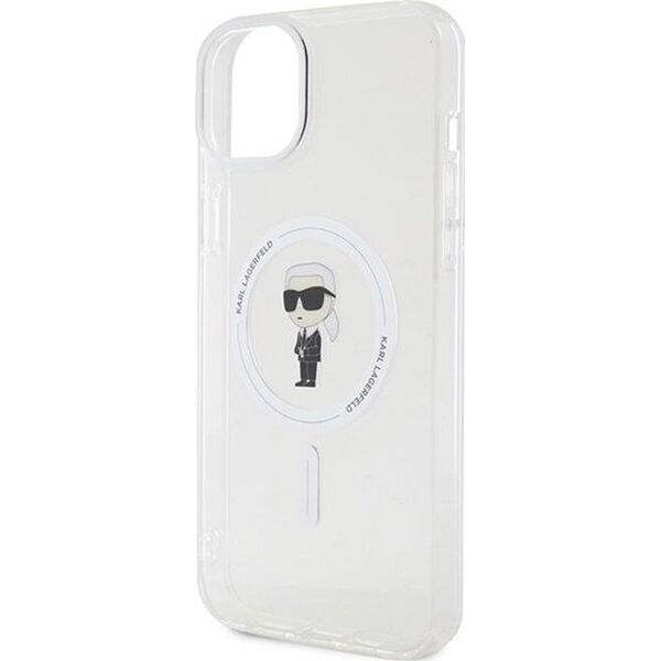 Karl Lagerfeld Karl Lagerfeld KLHMP15MHFCKNOT iPhone 15 Plus 6.7" transparent hardcase IML Ikonik MagSafe