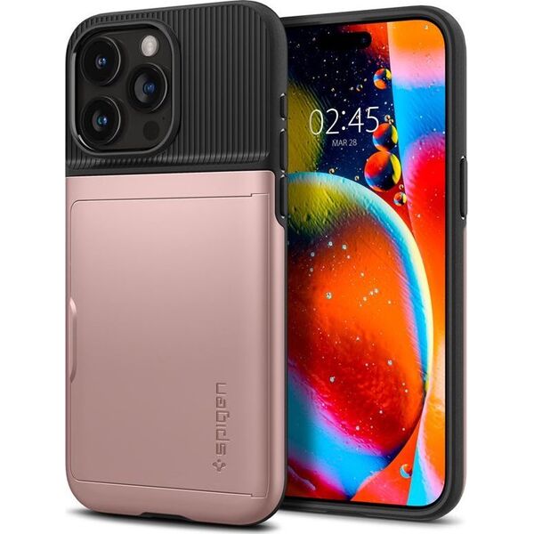 Spigen Spigen Slim Armor CS, rose gold - iPhone 15 Pro Max