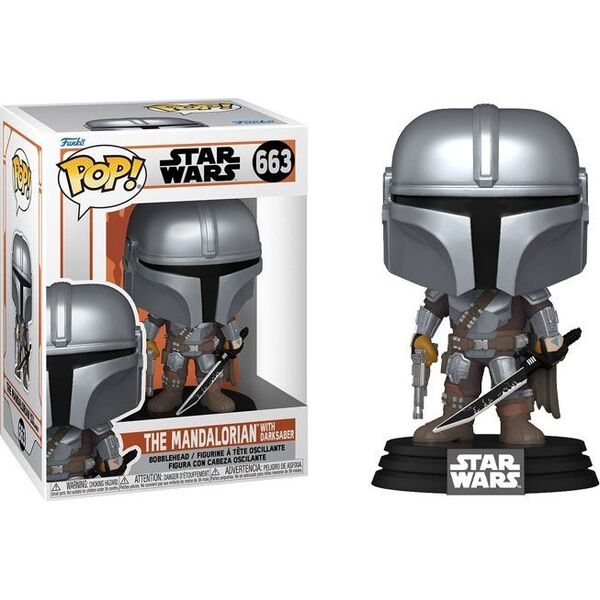 Figurka Funko Pop funko pop! 663 the mandalorian with darksaber star wars boba fett