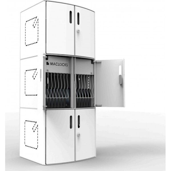 Szafa Compulocks Compulocks Tablet / Laptop Charging Cabinet For Counter Top or Wall Mount EU Power Plug - Schrankeinheit - fur 16 Tablets - Bildschirmgrosse: 33 cm (13") - Wandmontage, am Wagen montierbar