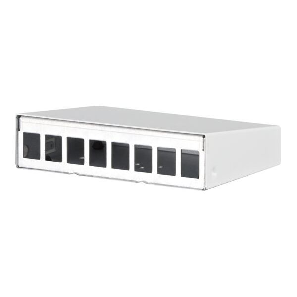 Metz METZ CONNECT Obudowa AP Keystone 8-portowa, czysta biel RAL9010