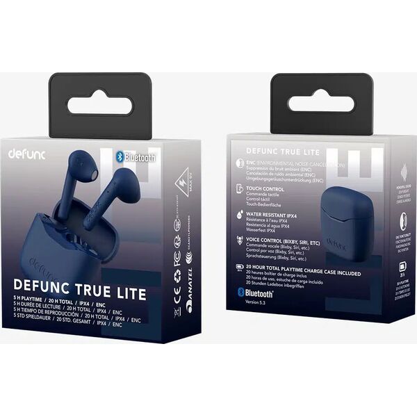 Słuchawki DeFunc True Lite niebieskie (D4264)