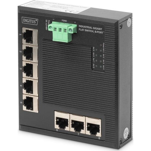 Switch Digitus Switch Digitus industrial 8-port Gbt