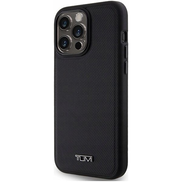 Tumi Tumi TUHMP15XRBAK iPhone 15 Pro Max 6.7" black/black hardcase Leather Balistic Pattern MagSafe