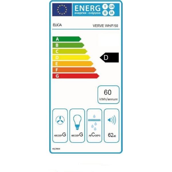 Okap Elica HOOD BI UNDER VERVE WH/F/50 ELI